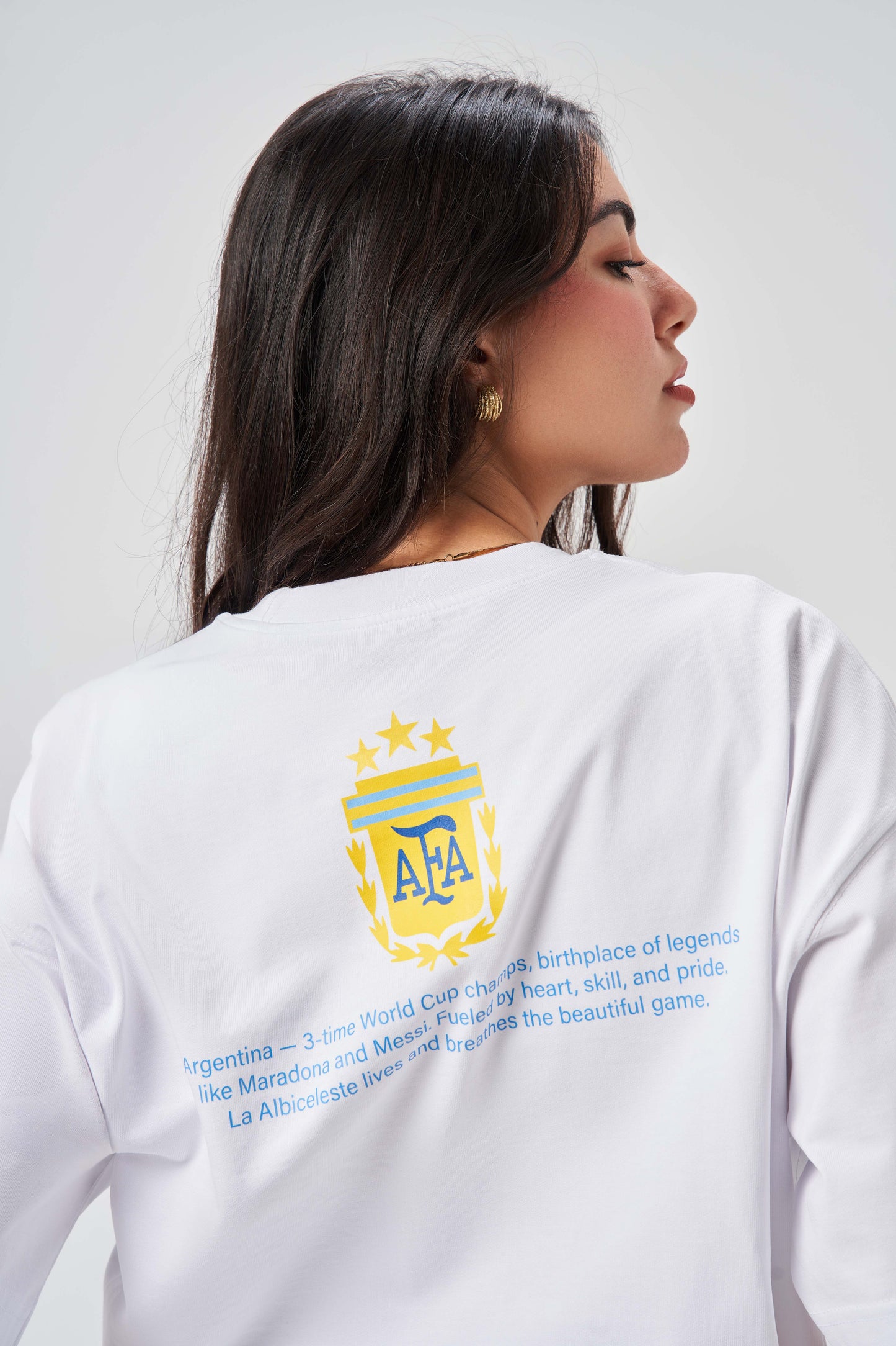 Argentina White Oversize T-shirt