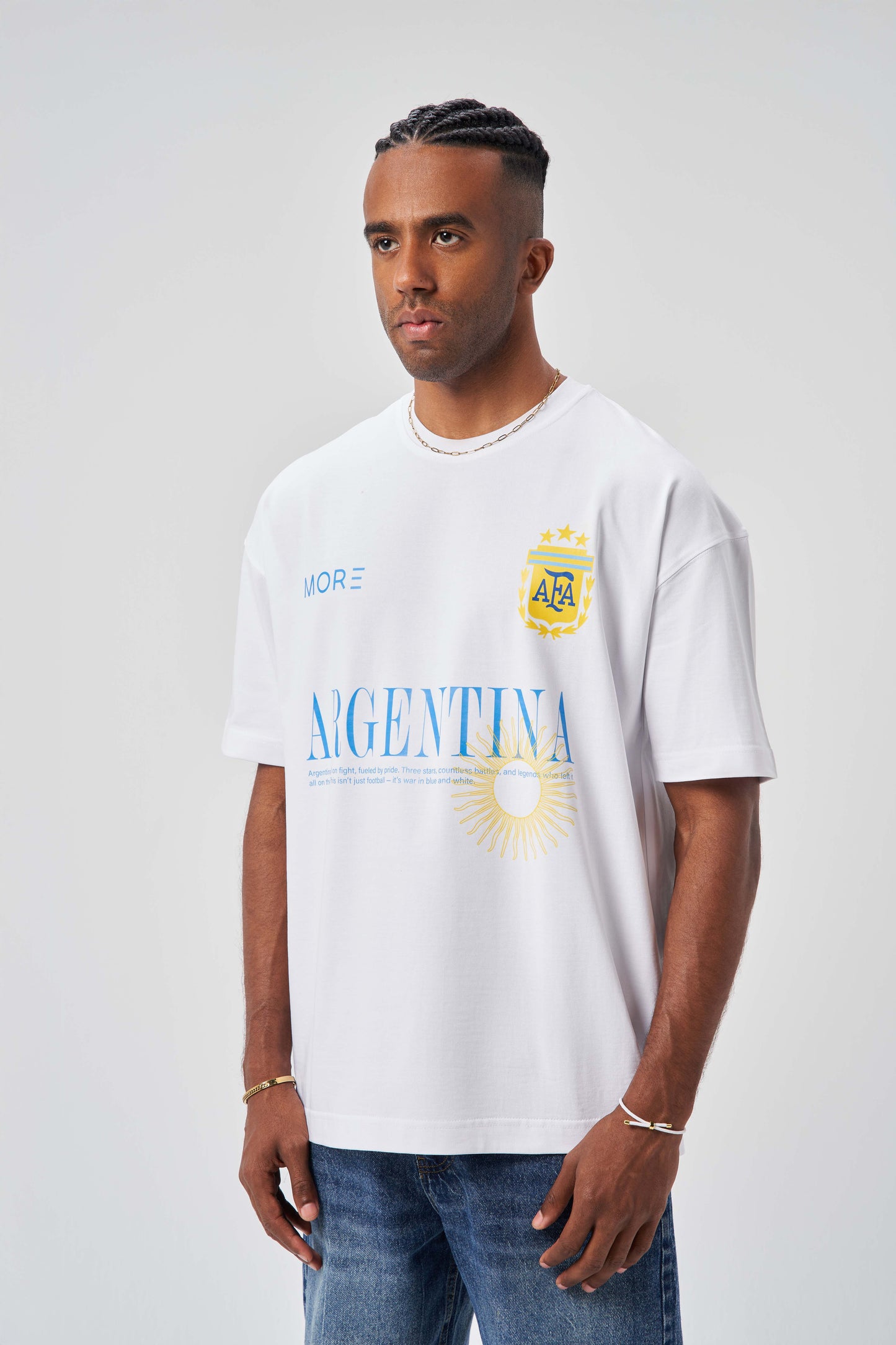 Argentina White Oversize T-shirt
