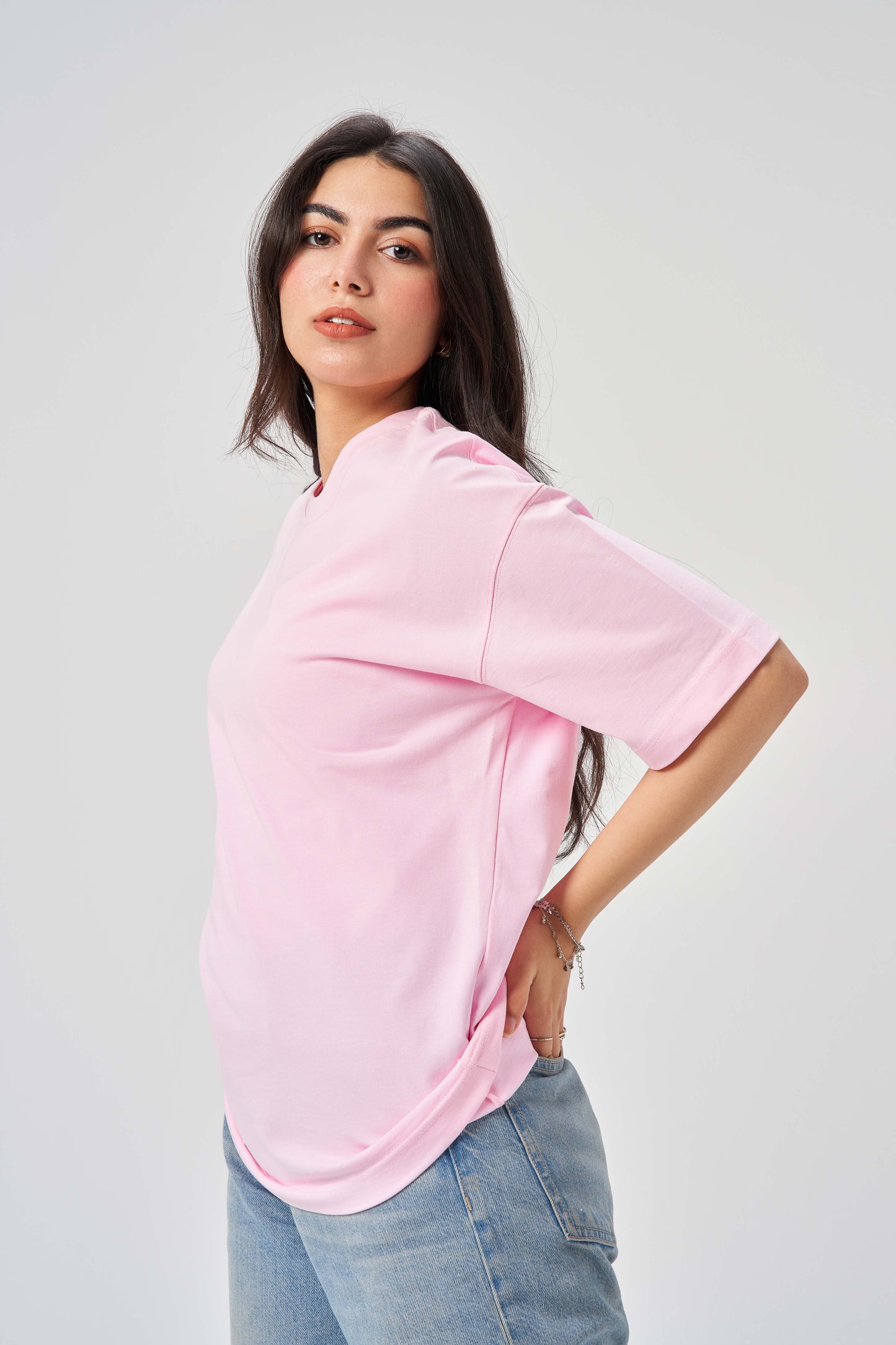 Born for More Soft Pink Oversize T-Shirt