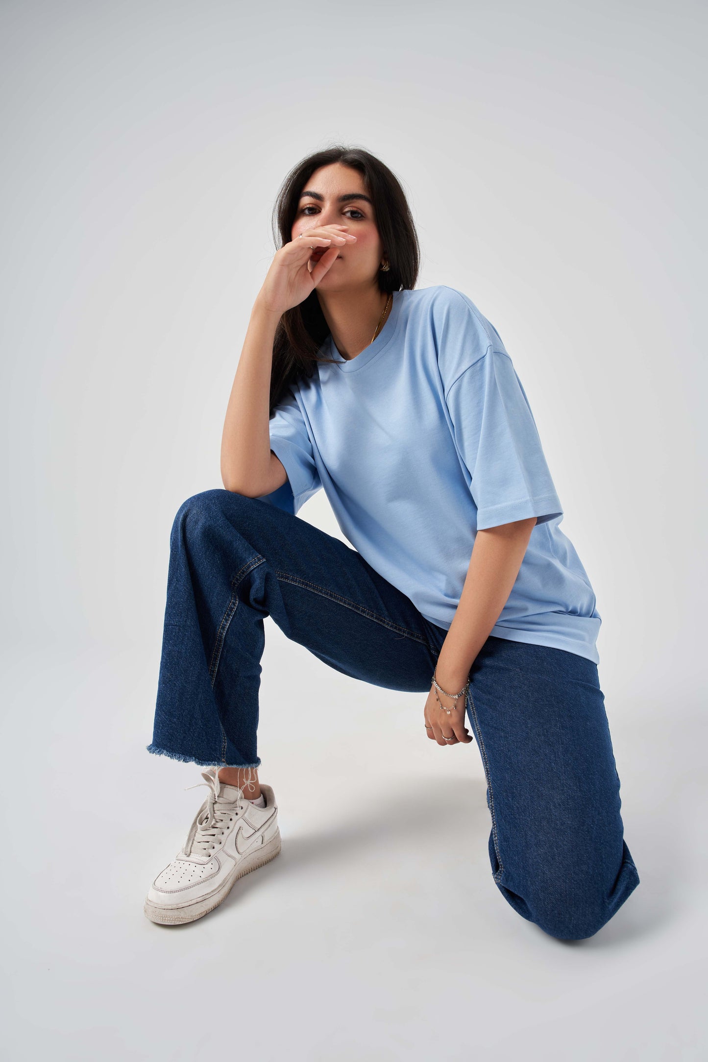 Narcotic Vision Sky Blue Oversize T-Shirt