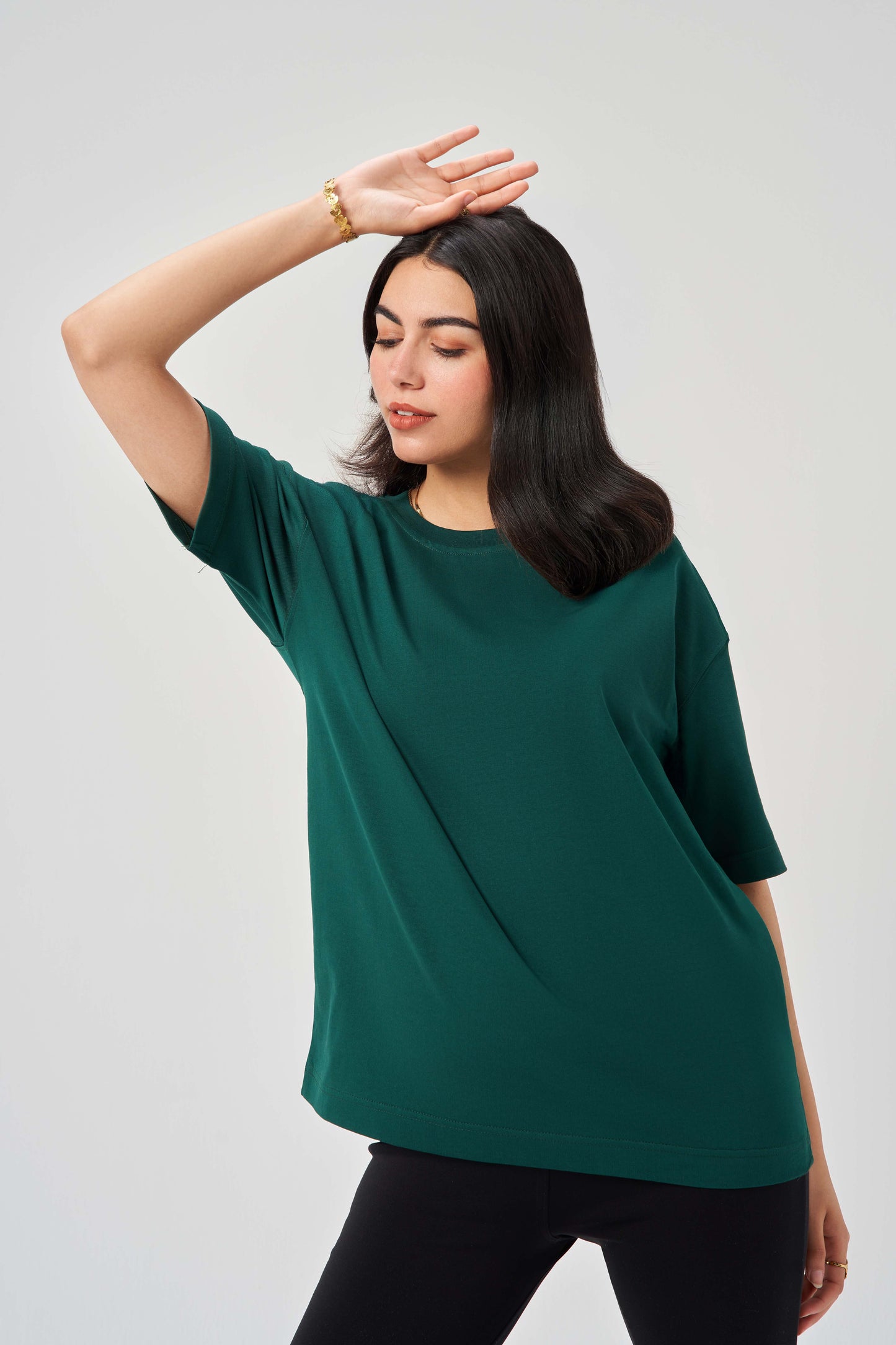 Attention Warning Green Oversize T-Shirt