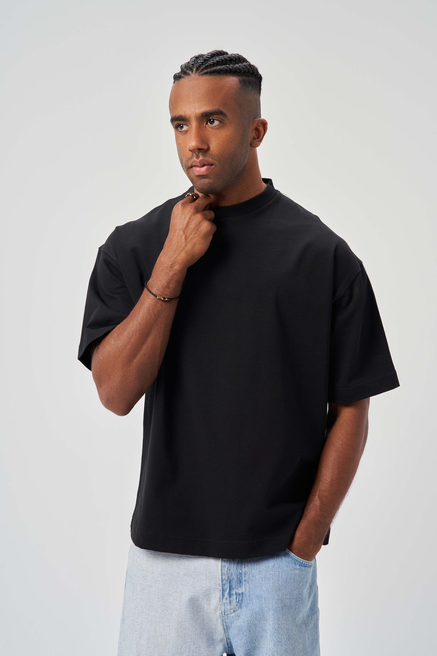 Moon & More Black Oversize T-Shirt