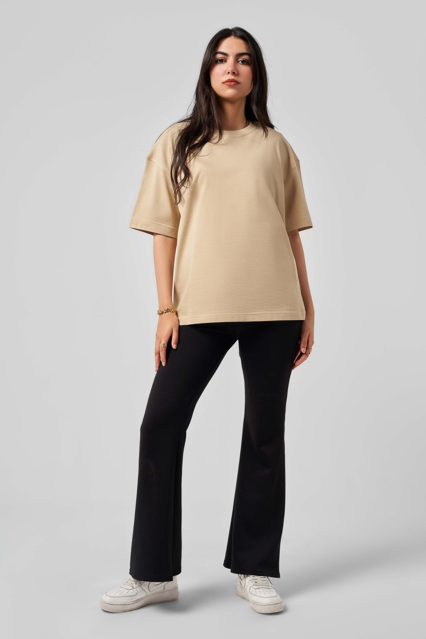 Beige Oversize T-shirt