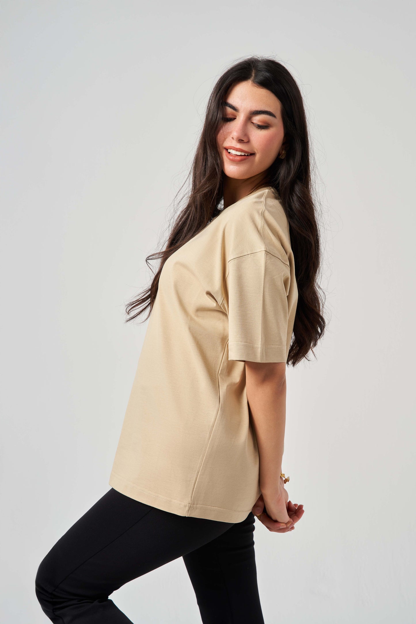 Beige Oversize T-shirt