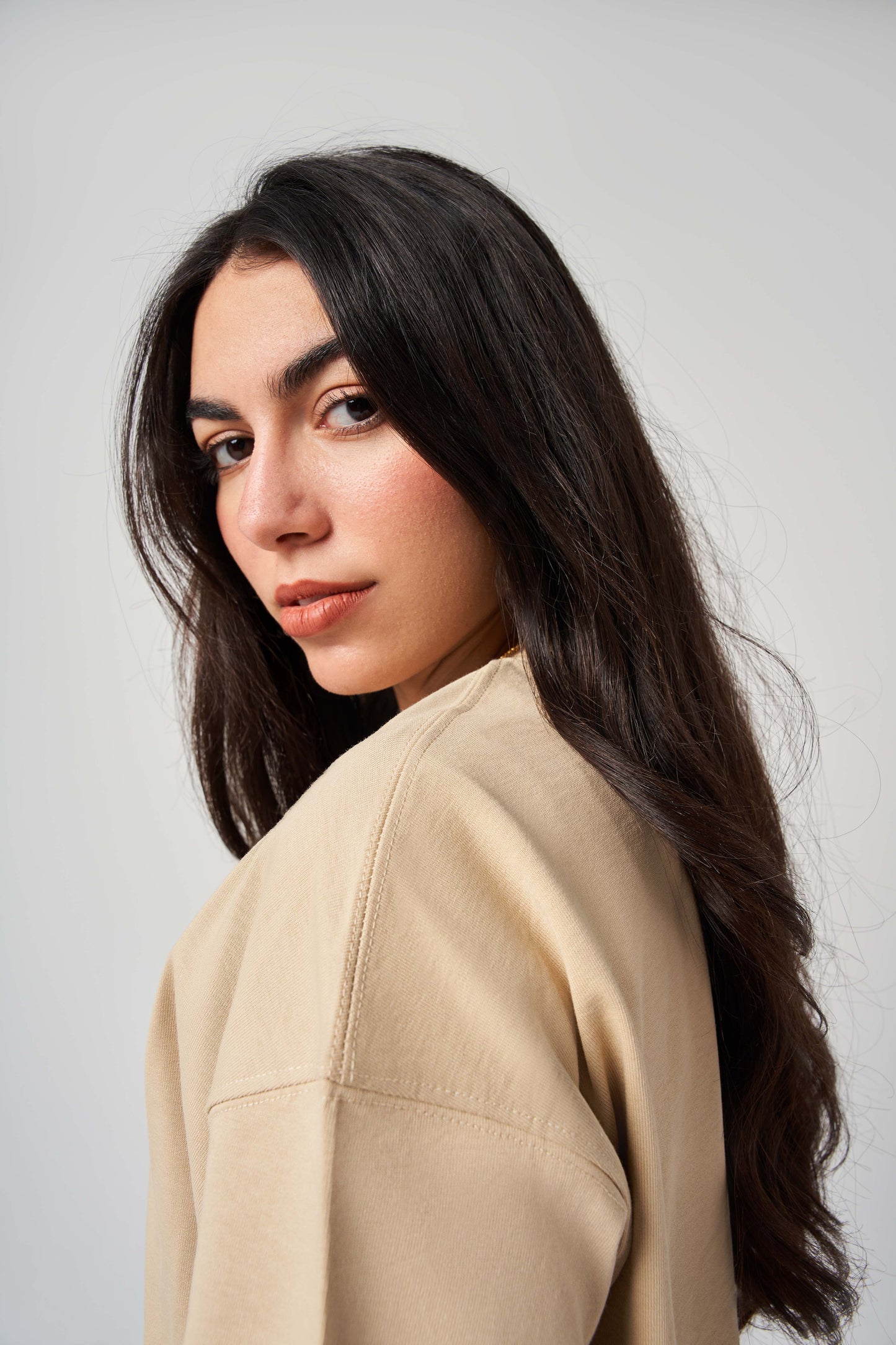 Beige Oversize T-shirt