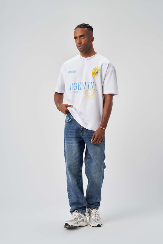 Argentina White Oversize T-shirt