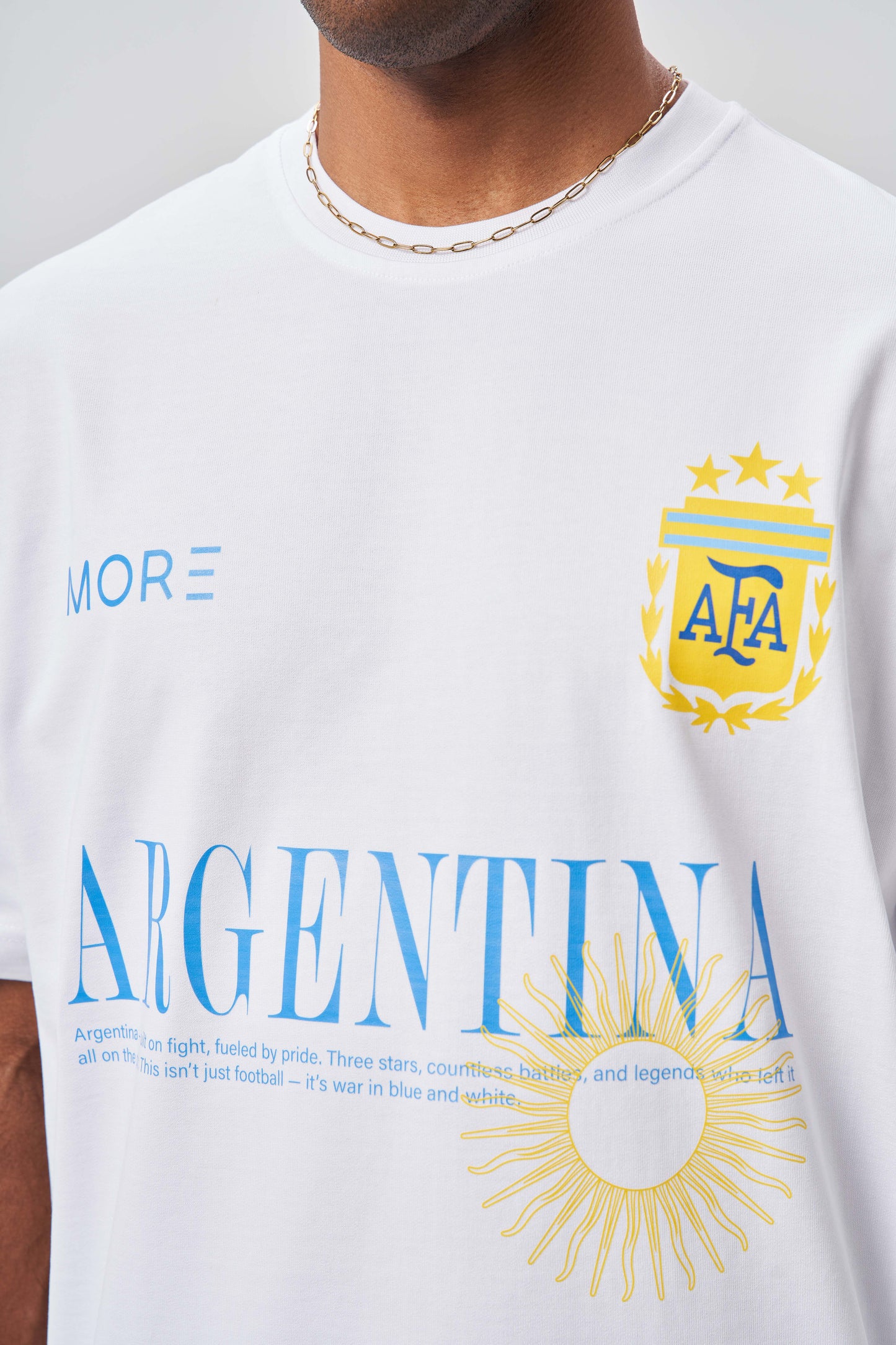 Argentina White Oversize T-shirt