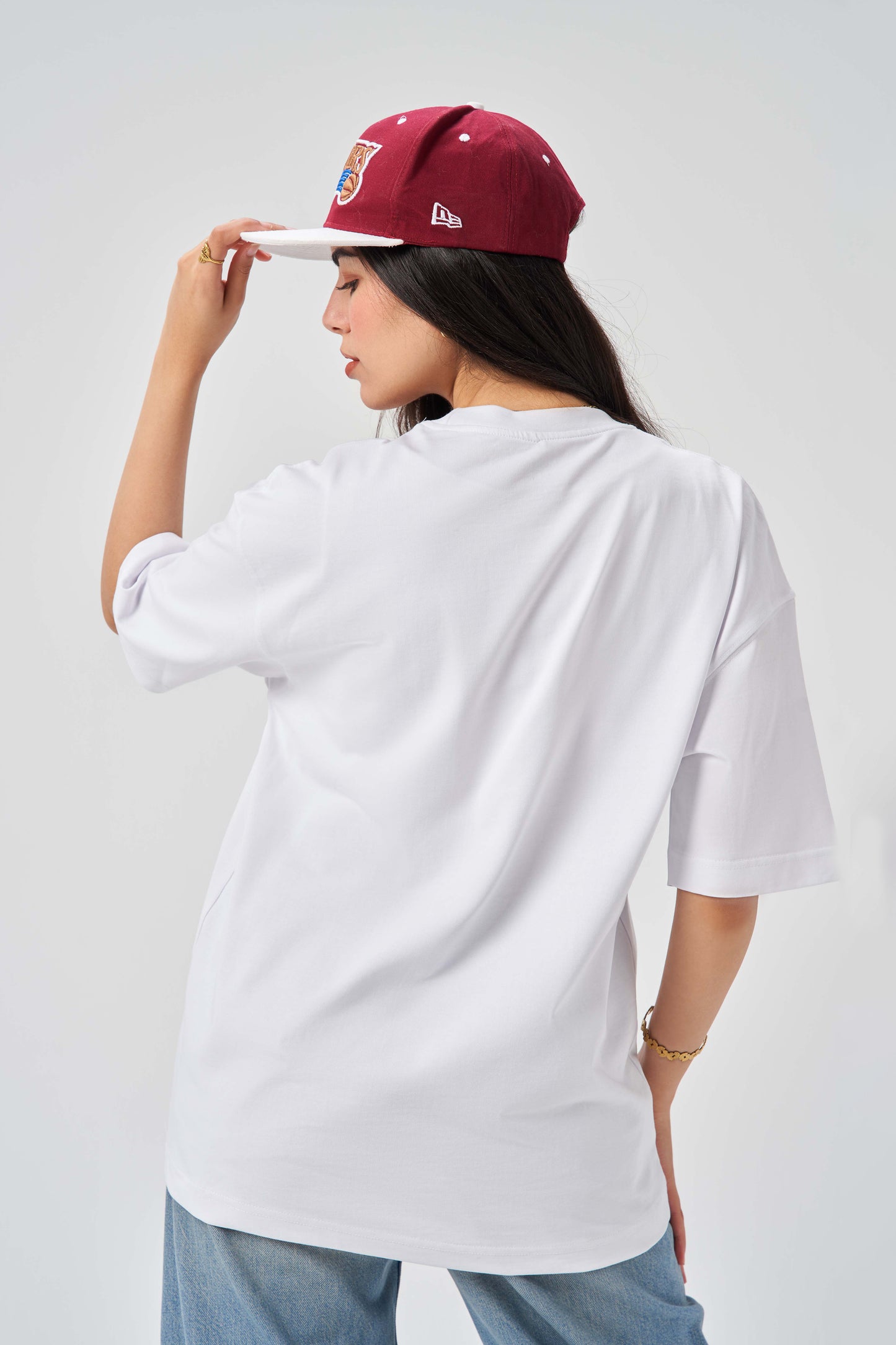 More Hustle White Oversize T-Shirt