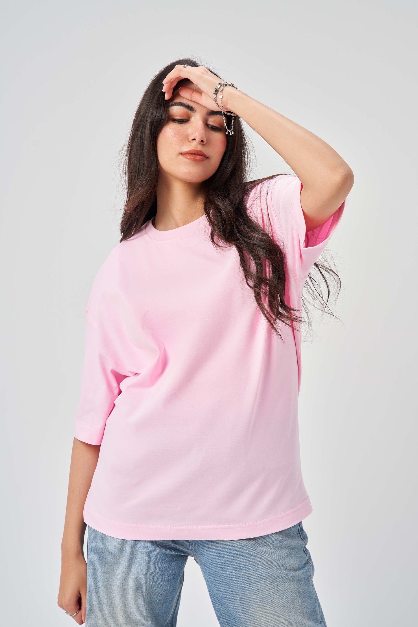 Born for More Soft Pink Oversize T-Shirt