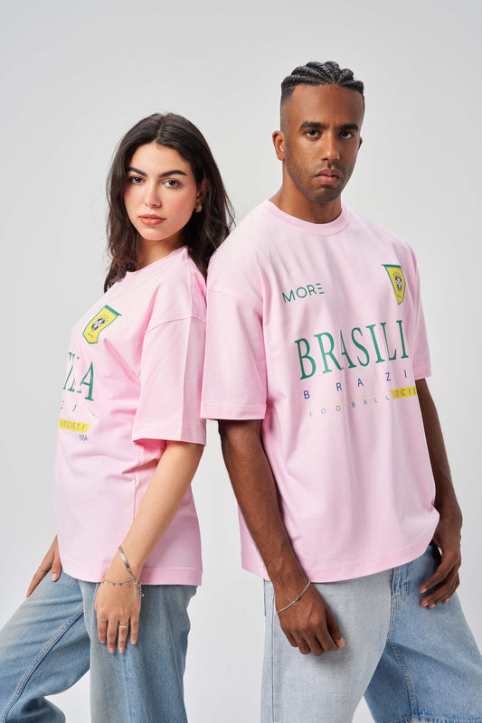 Brasilia Soft Pink Oversize T-Shirt