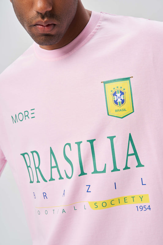 Brasilia Soft Pink Oversize T-Shirt