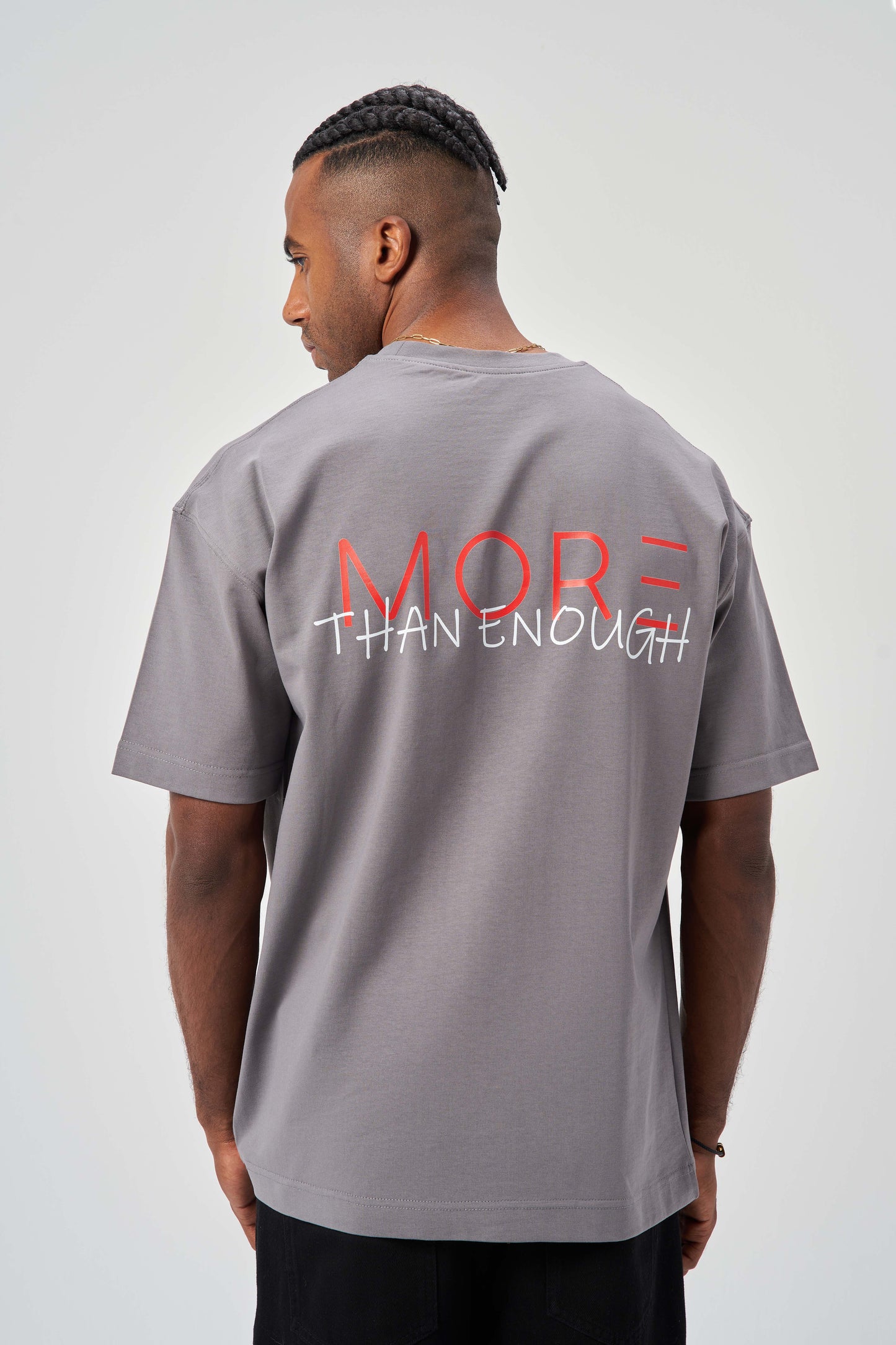More Than Enough Grey Oversize T-Shirt