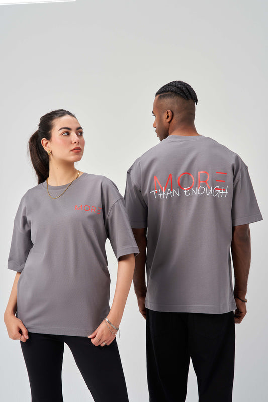 More Than Enough Grey Oversize T-Shirt