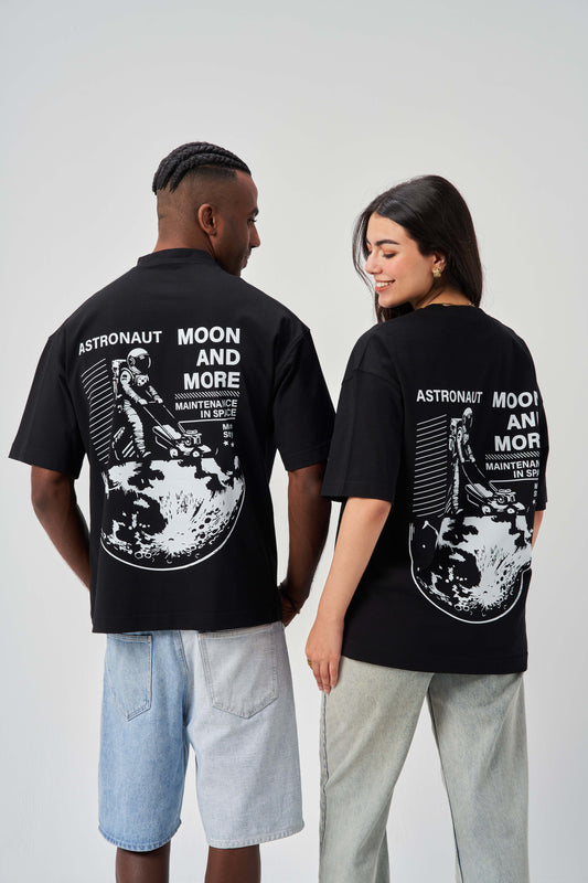 Moon & More Black Oversize T-Shirt