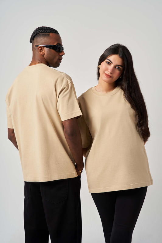 Beige Oversize T-shirt